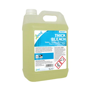2Work Thick Concentrated Bleach 5 Litre - 1x Per Pack